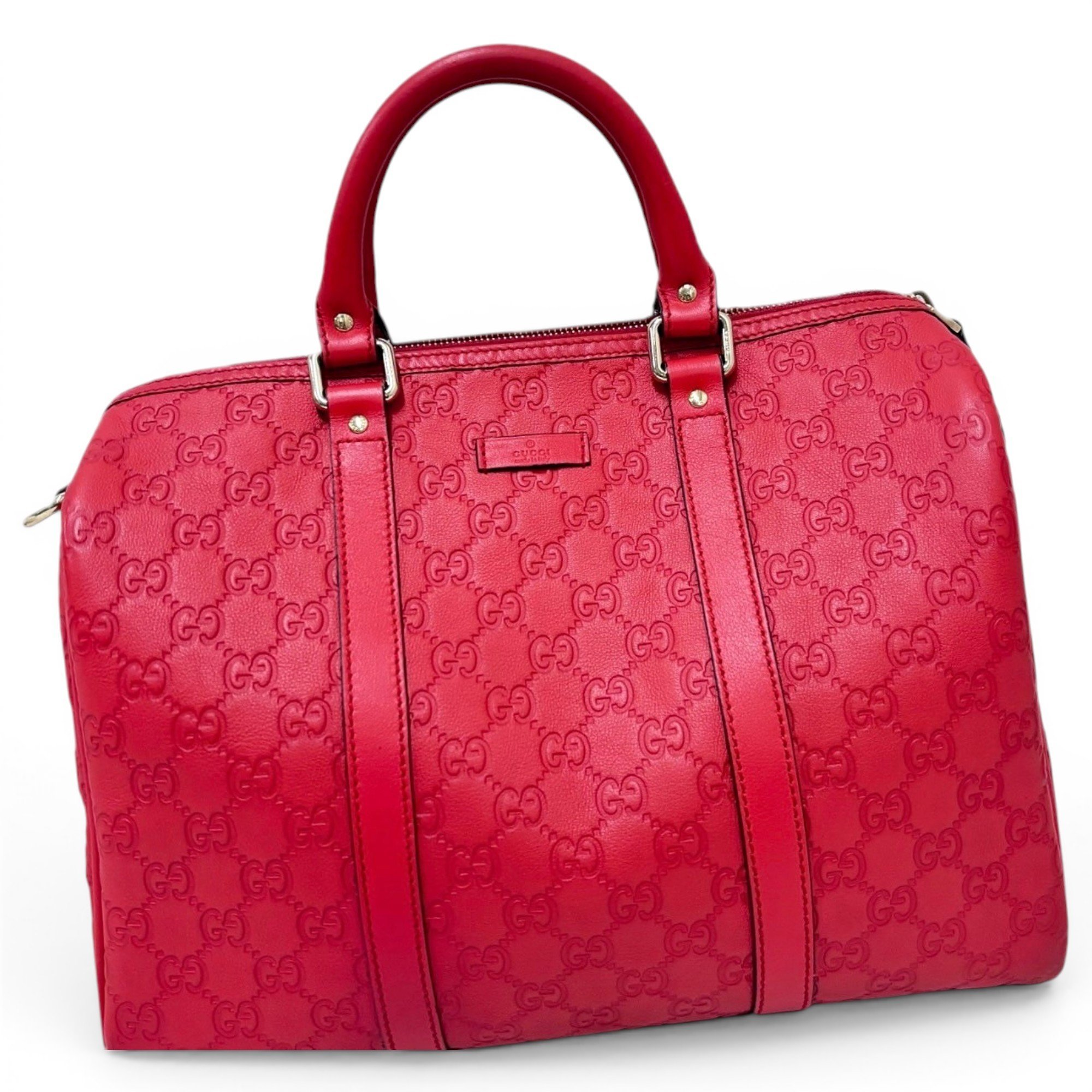 Boston leather handbag