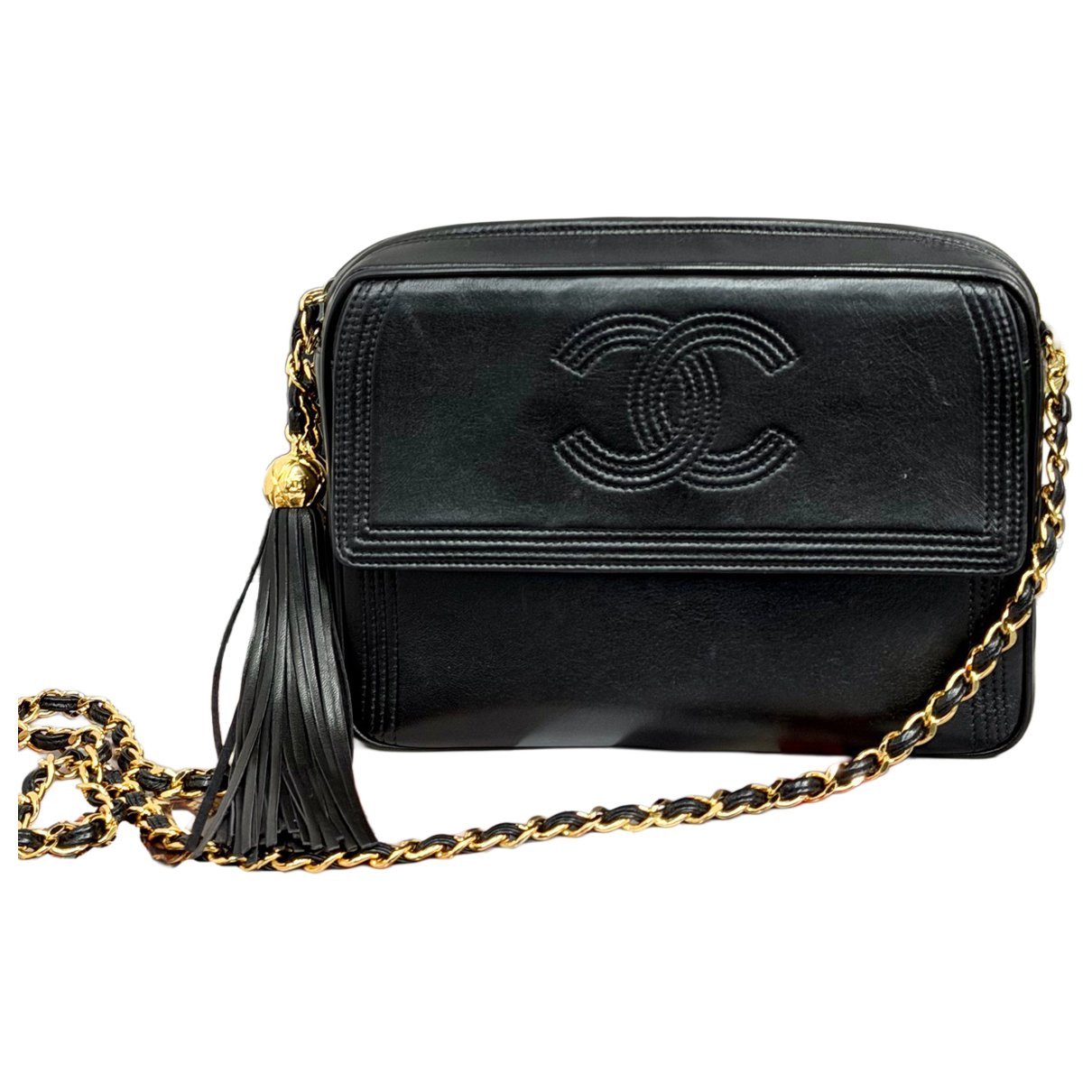 Vanity leather handbag