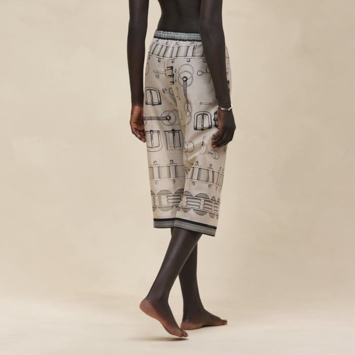 Beige Pierre d'Istrie "Cahier Du Colporteur" Beach Pants