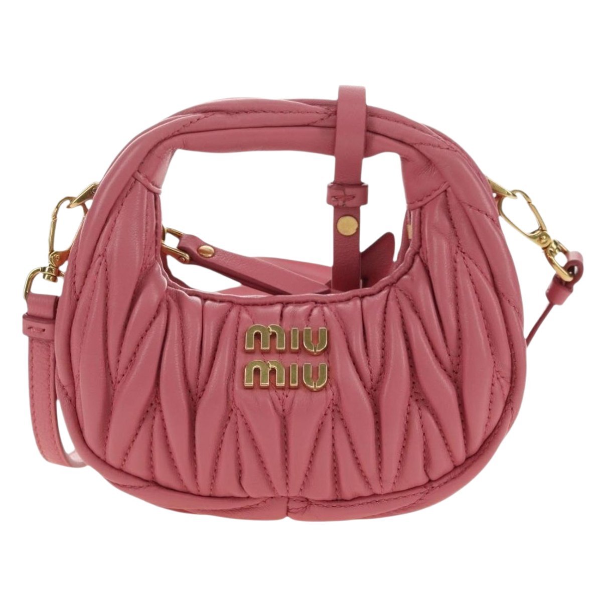Matelassé leather handbag