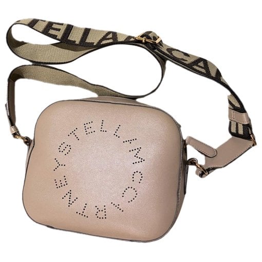 Logo vegan leather crossbody bag