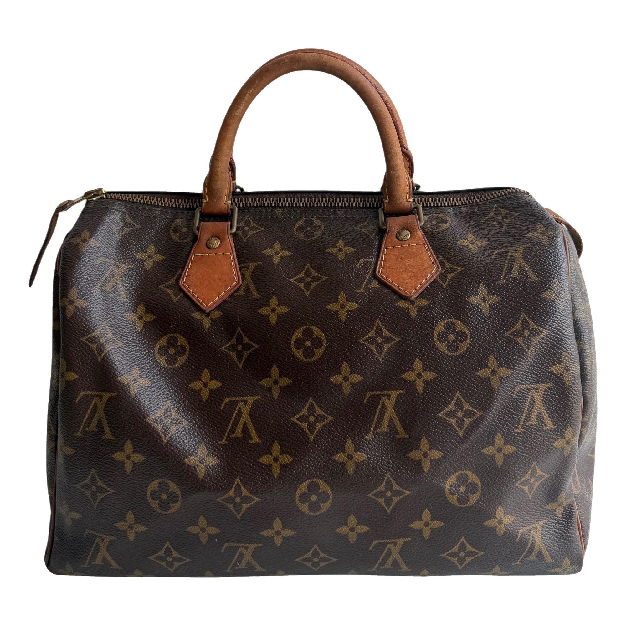 Speedy leather handbag