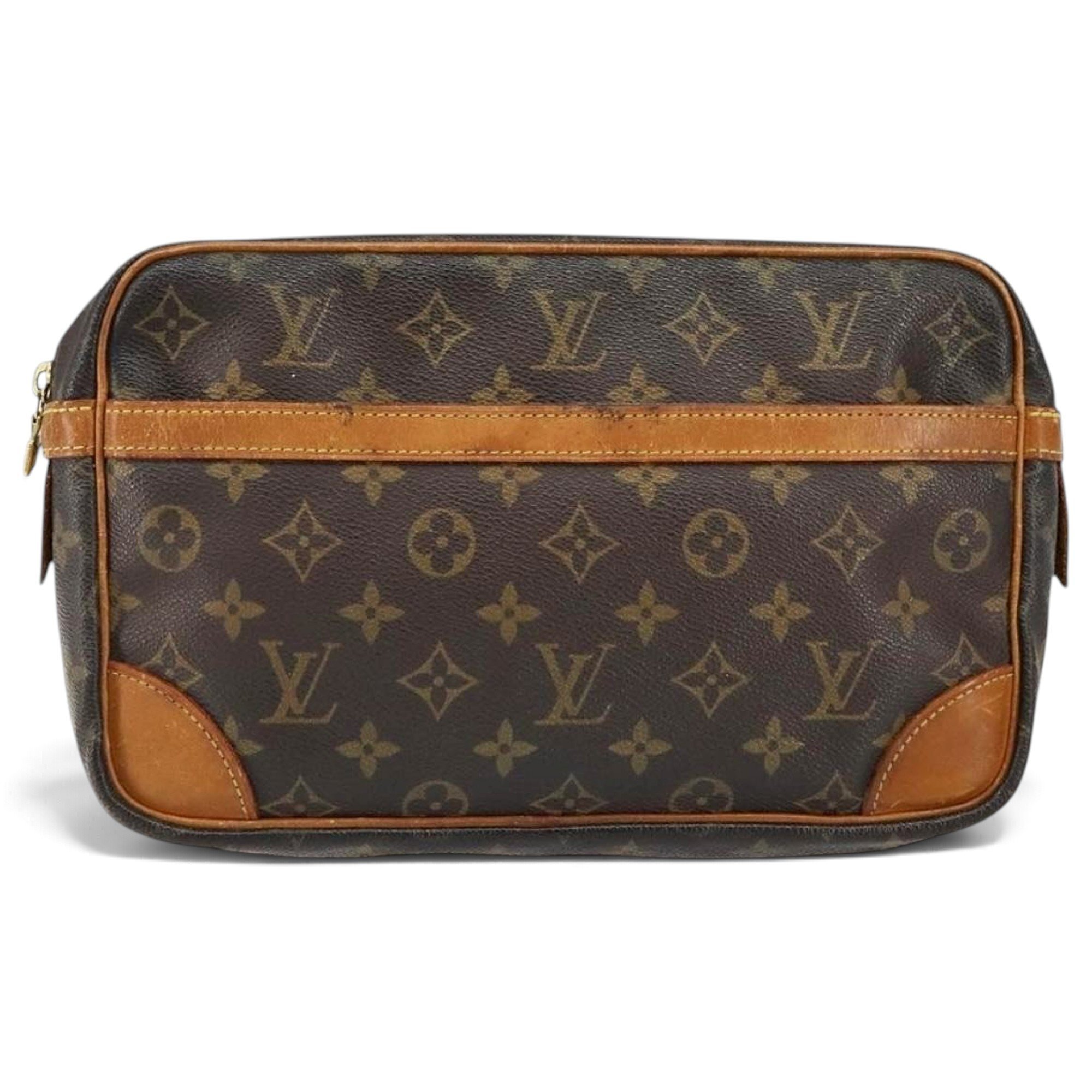 Leather clutch bag