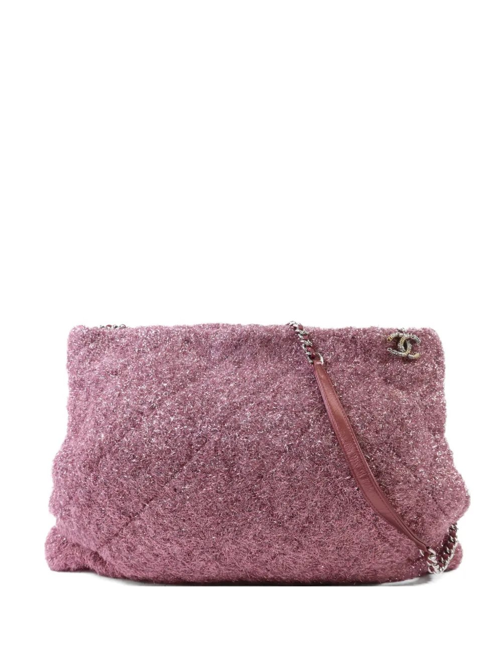 quilted CC shoulder bag
