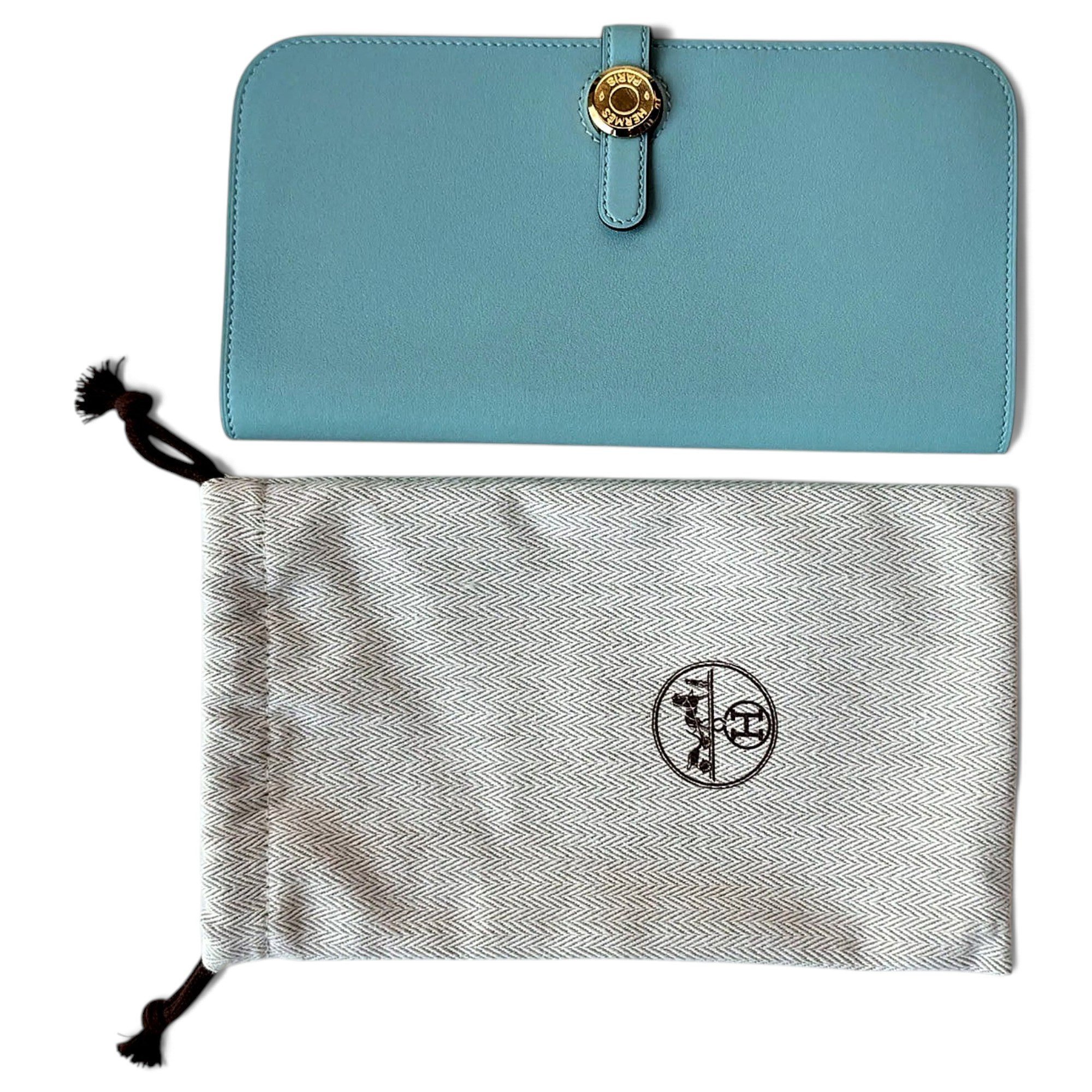 Leather clutch bag
