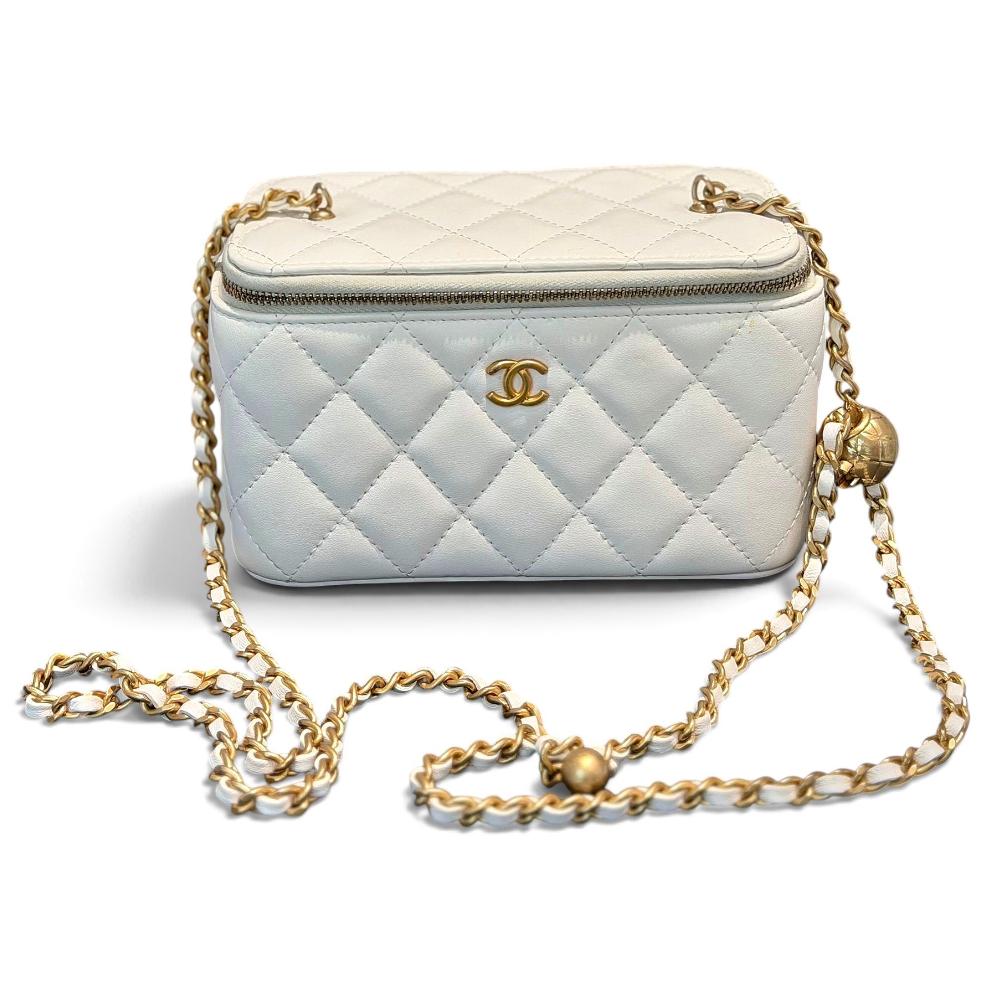 Trendy CC Vanity leather handbag