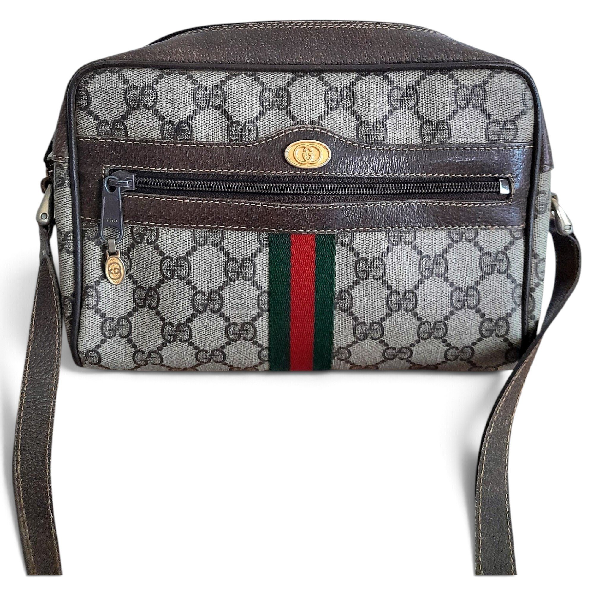 Ophidia leather crossbody bag