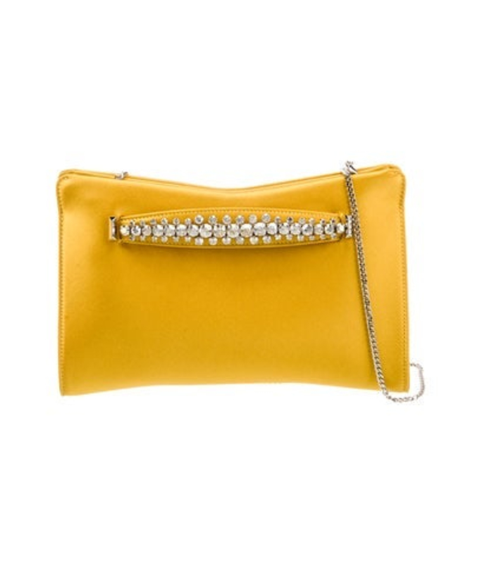 Jimmy Choo Choo Satin Clutch