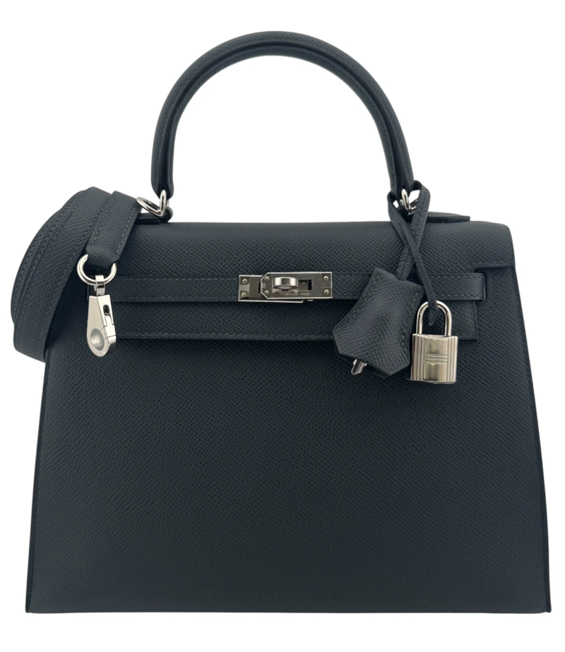 Hermes Gris Misty Epsom Sellier  Kelly 25 Palladium Hardware, 2024