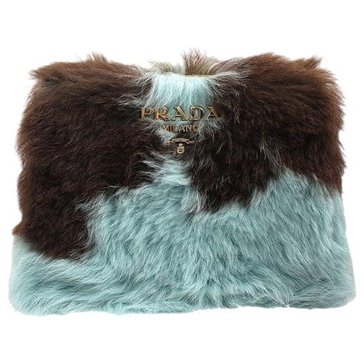 Leather clutch bag