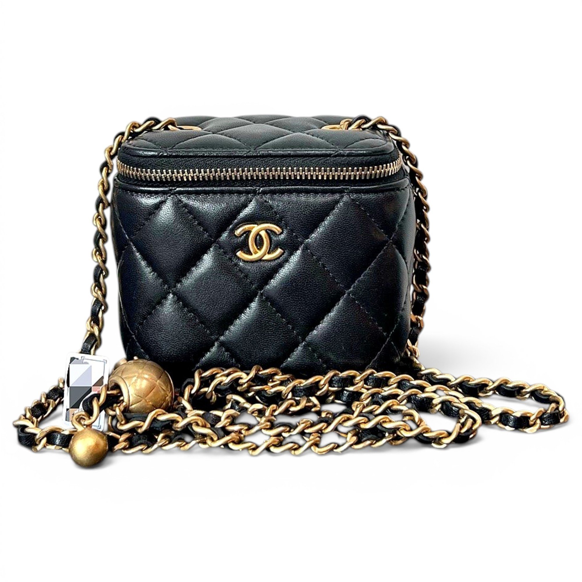 Trendy CC Vanity leather handbag