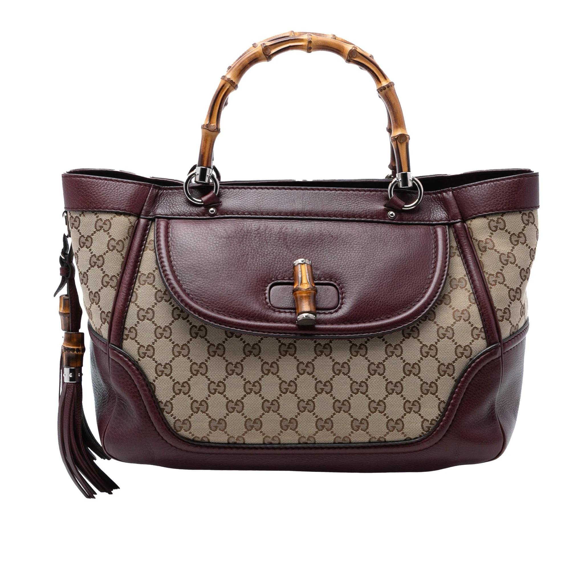 Bamboo leather tote