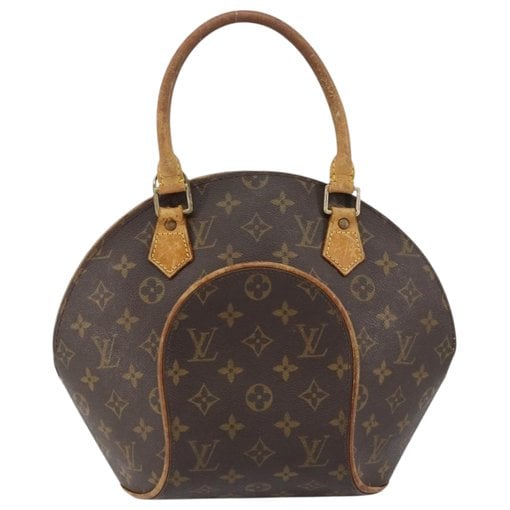 Ellipse leather handbag