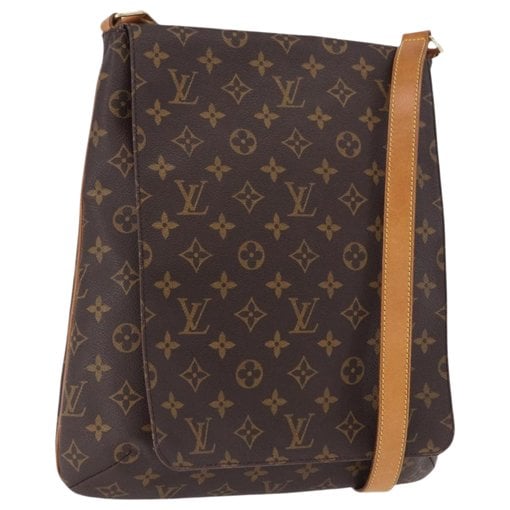Musette cloth handbag