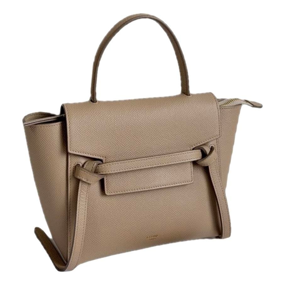 Belt leather handbag
