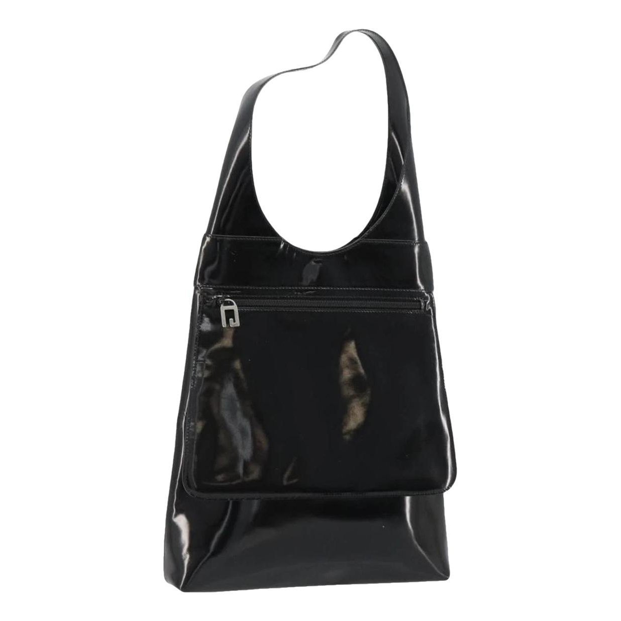 Patent leather handbag