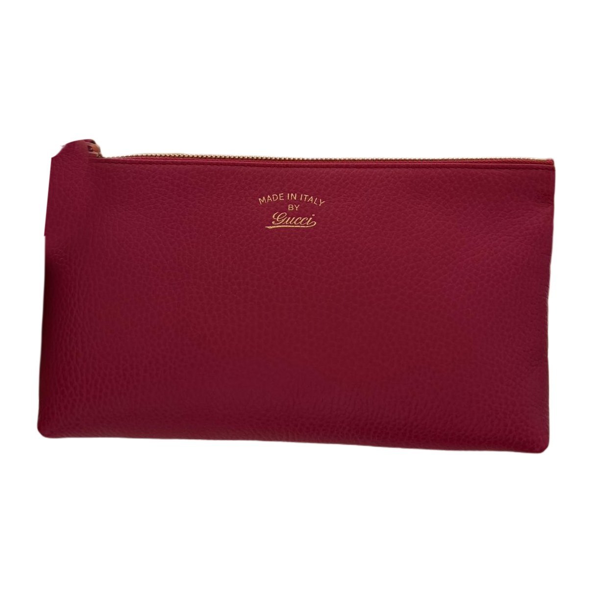 Leather clutch bag