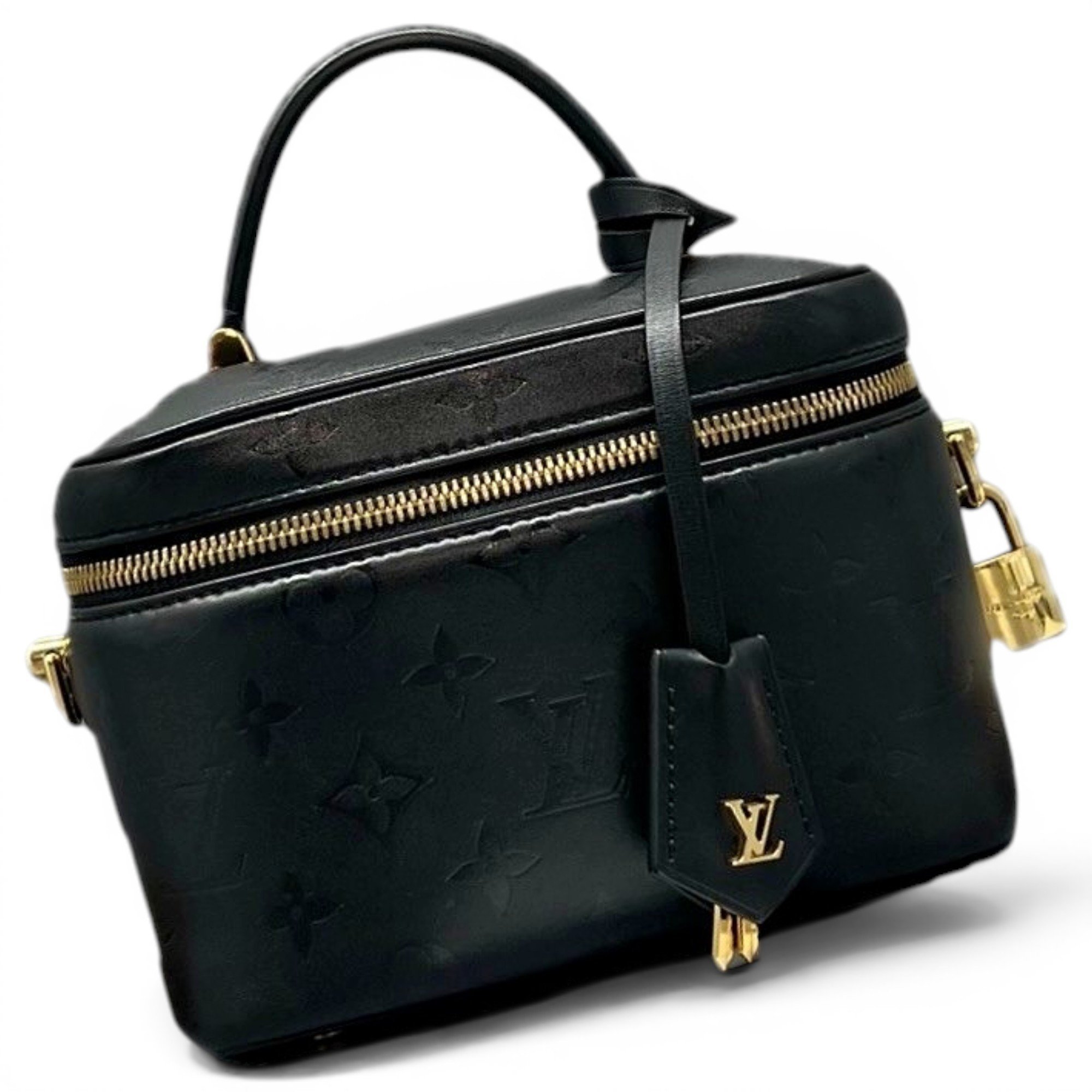 Vanity leather handbag