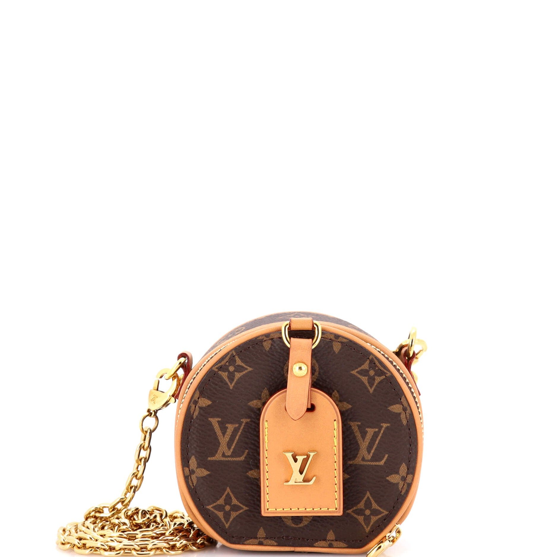 Louis Vuitton Boite Chapeau Necklace Bag Monogram Canvas