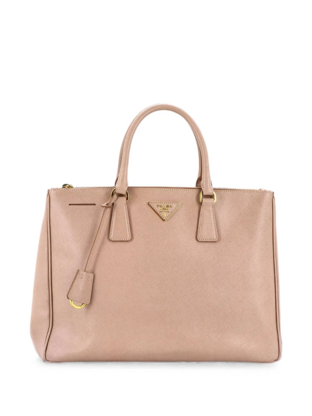 Double Zip Lux Saffiano Leather Large tote bag