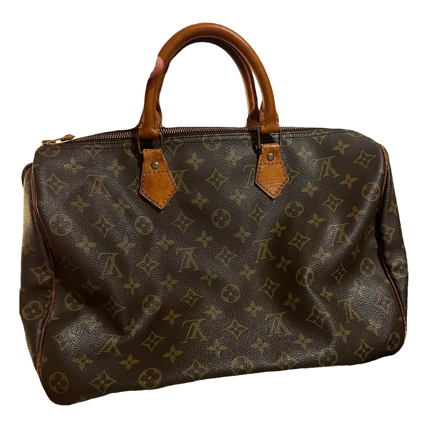 Speedy leather handbag