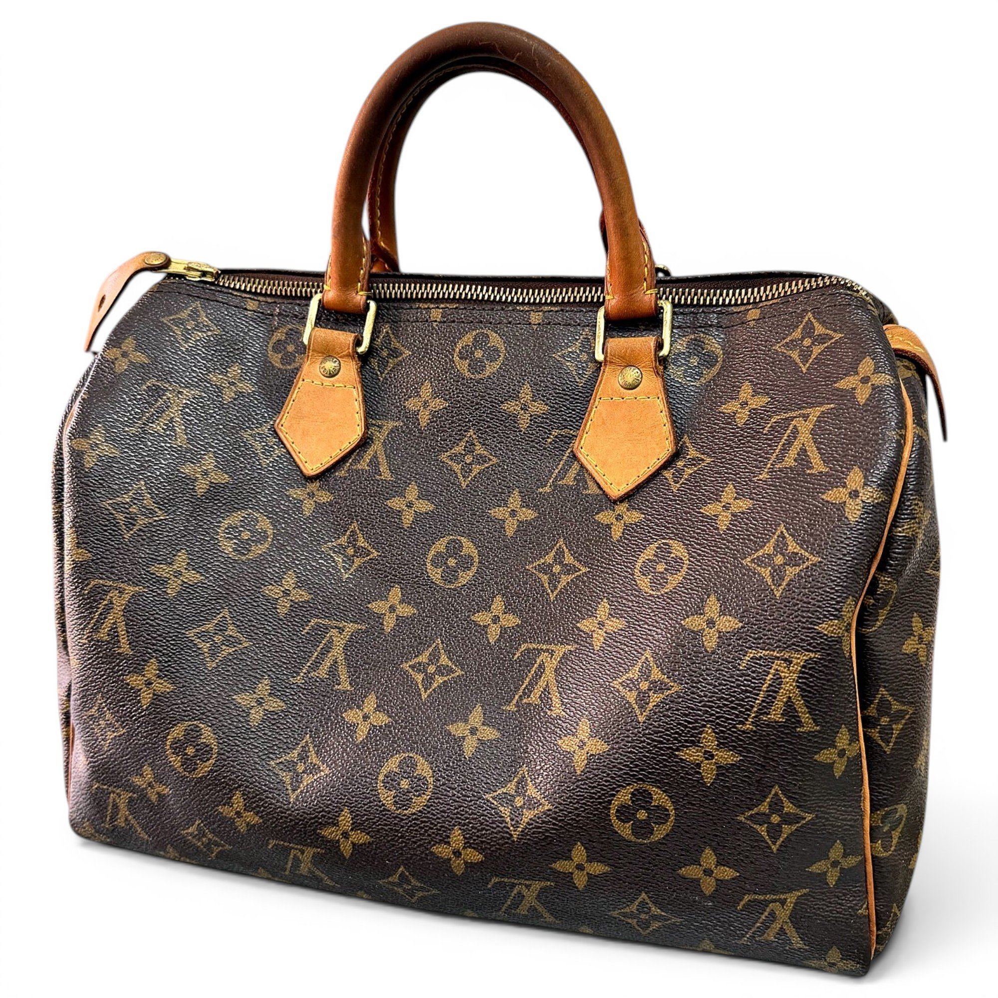 Speedy leather handbag