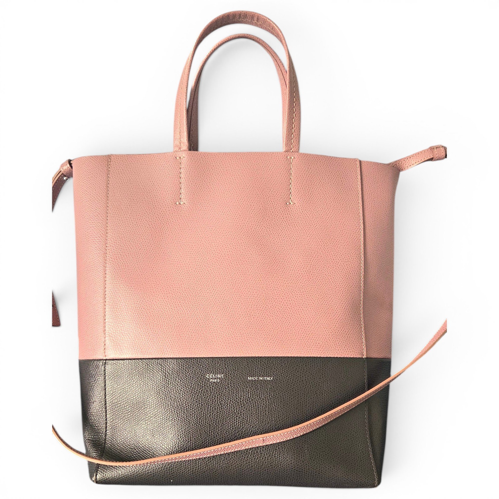 Cabas Vertical leather tote