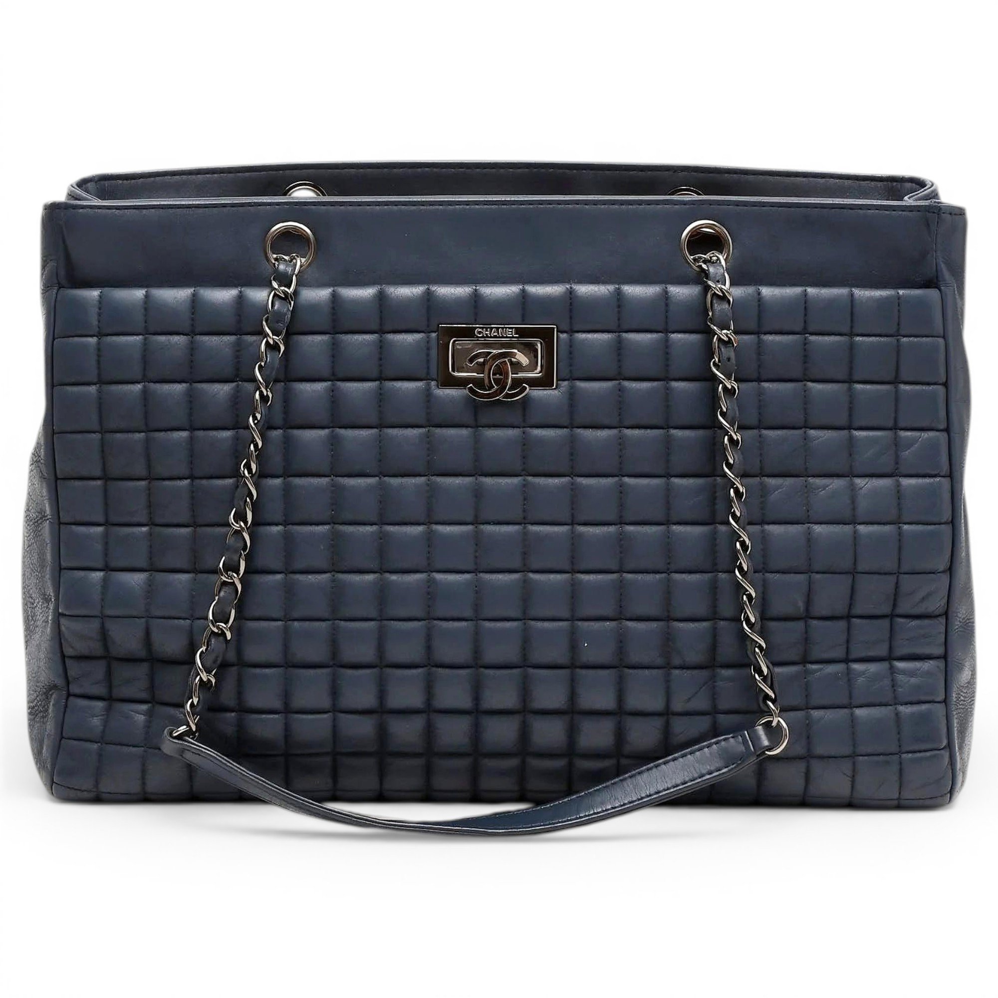 Trendy CC Quilted leather handbag