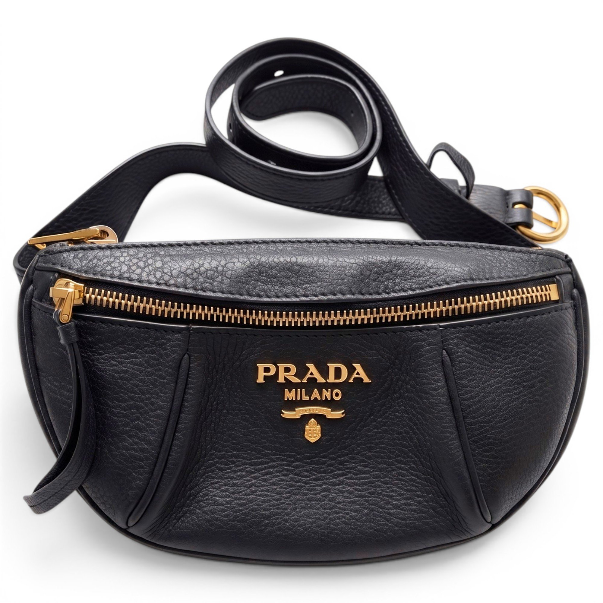 Leather clutch bag