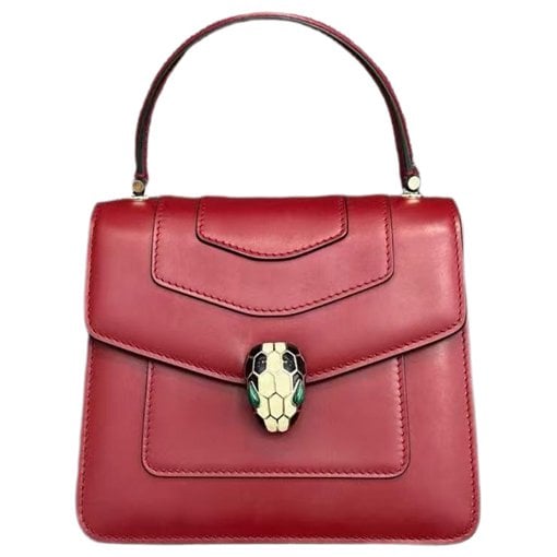 Serpenti leather handbag