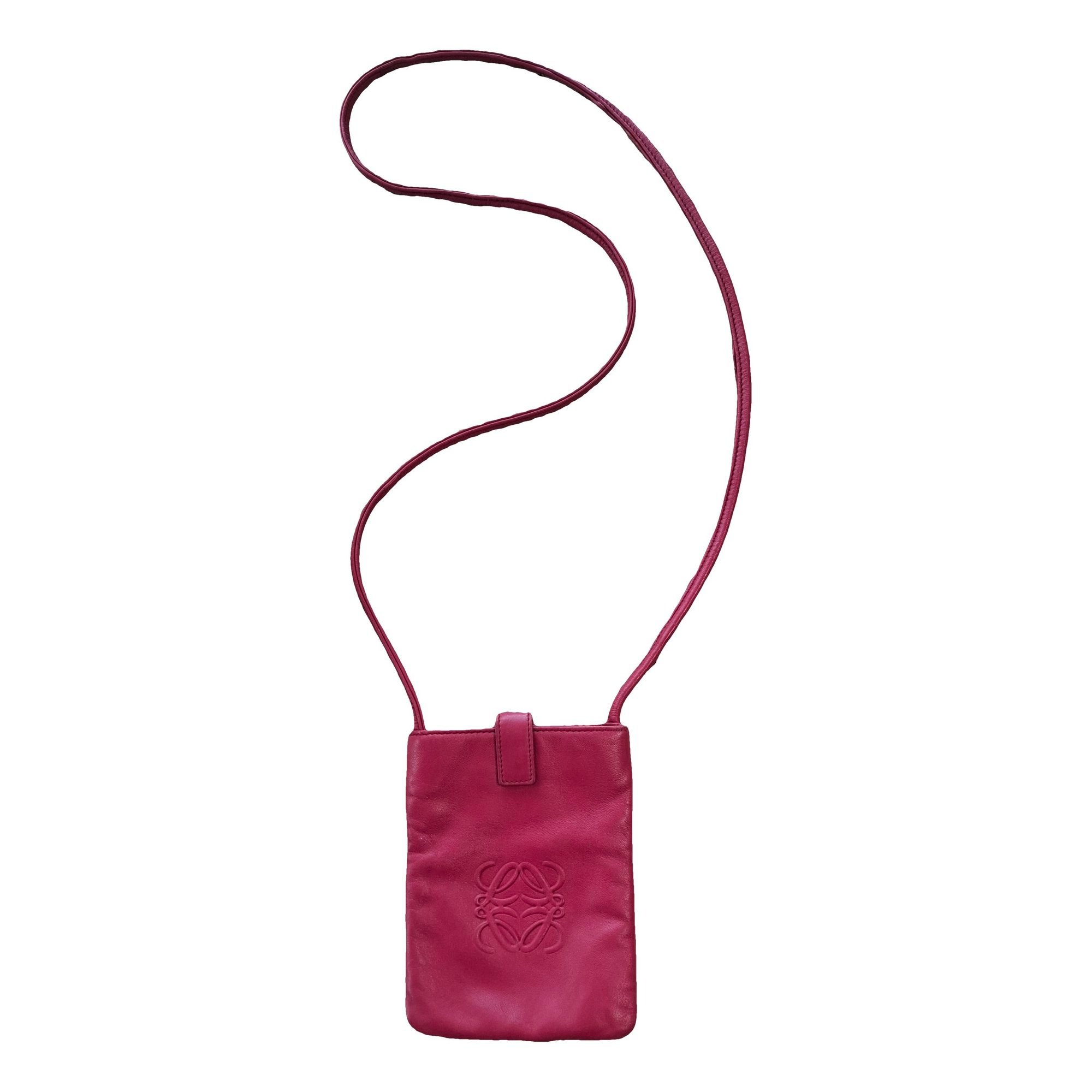Leather clutch bag