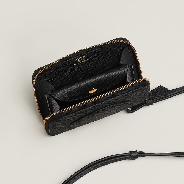 Noir Macaron Compact Wallet