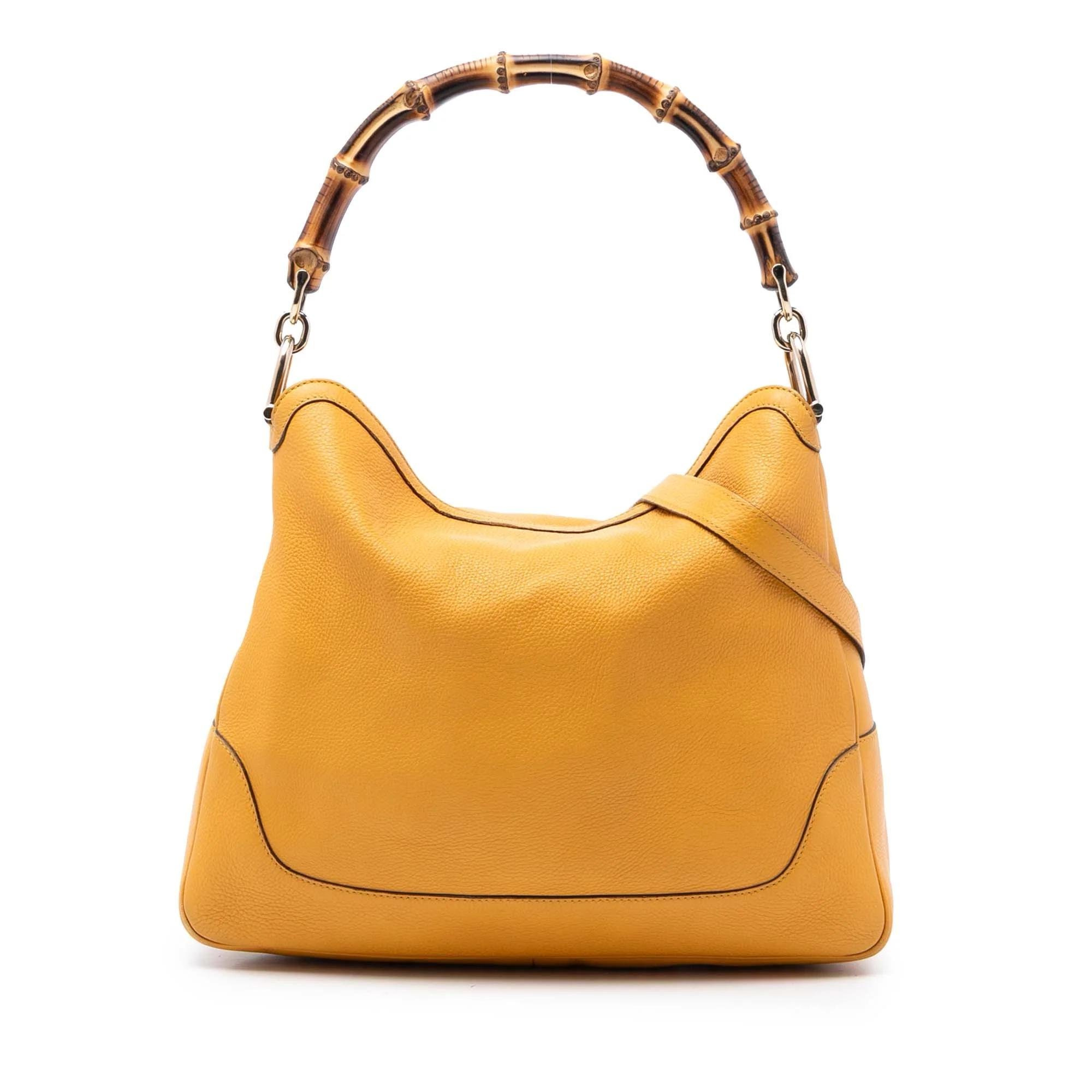 Bamboo pony-style calfskin satchel