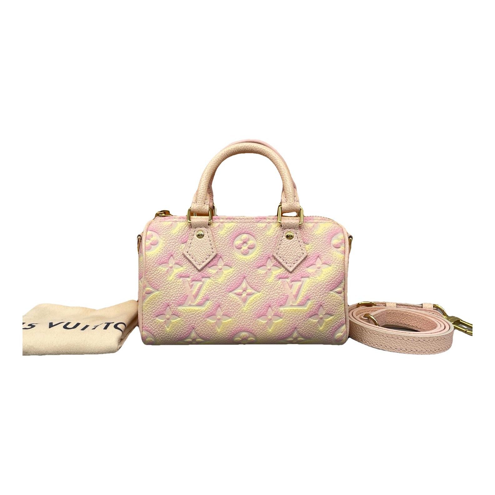 Louis Vuitton Nano Speedy / Mini HL leather handbag