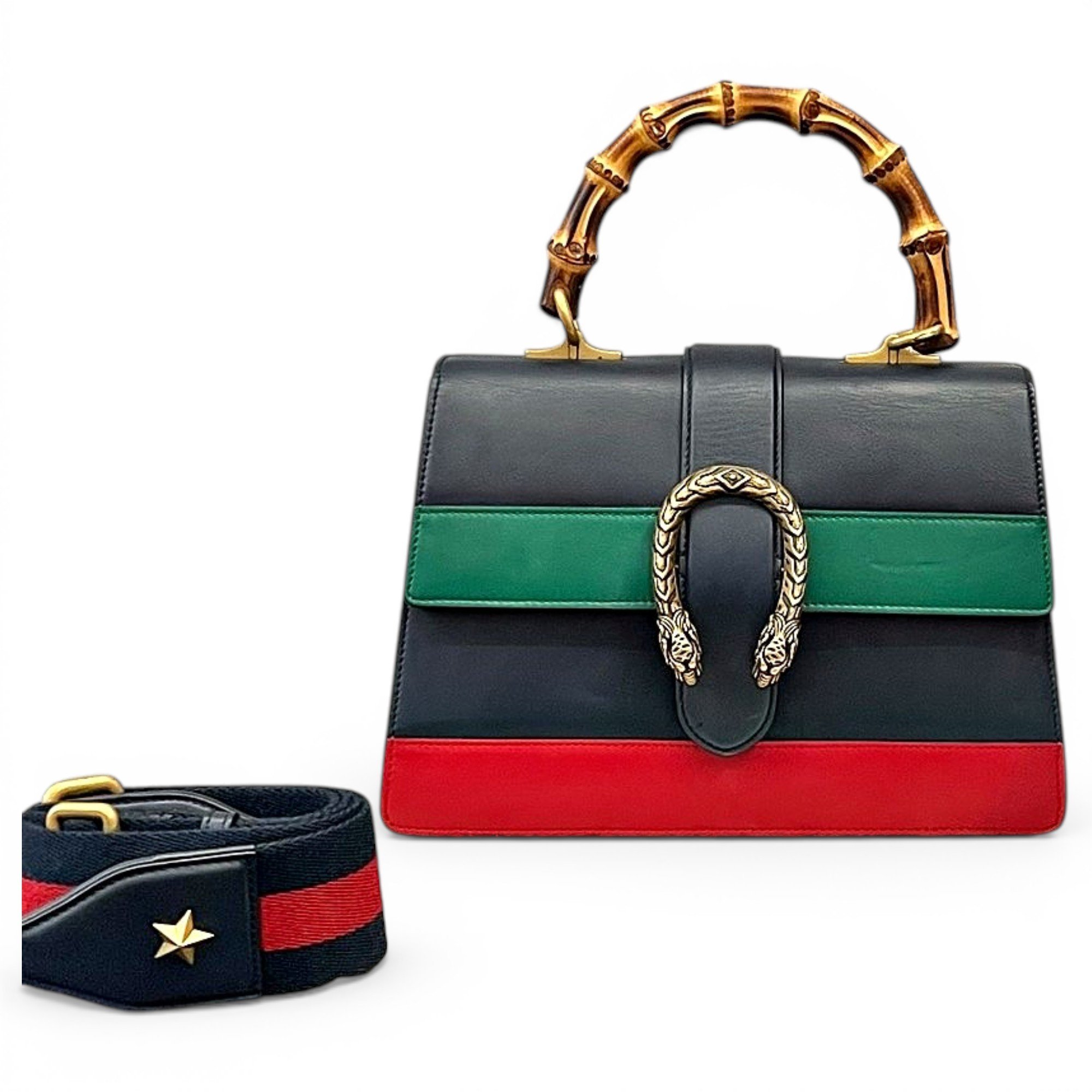 Dionysus Bamboo leather handbag