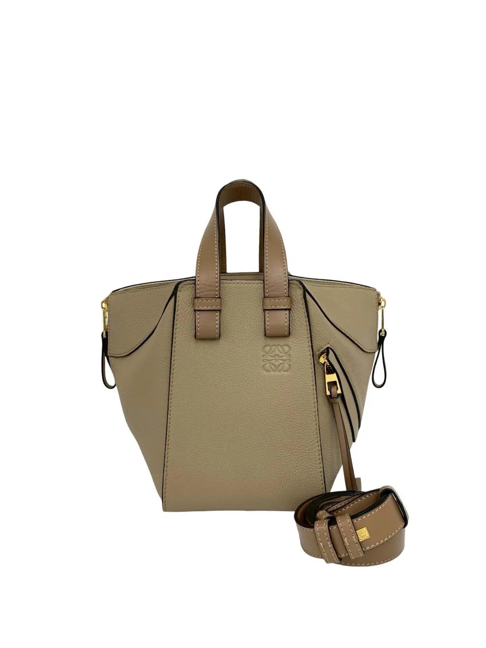 Loewe 2010-2026 Soft Grained Calfskin Compact Hammock Bag satchel