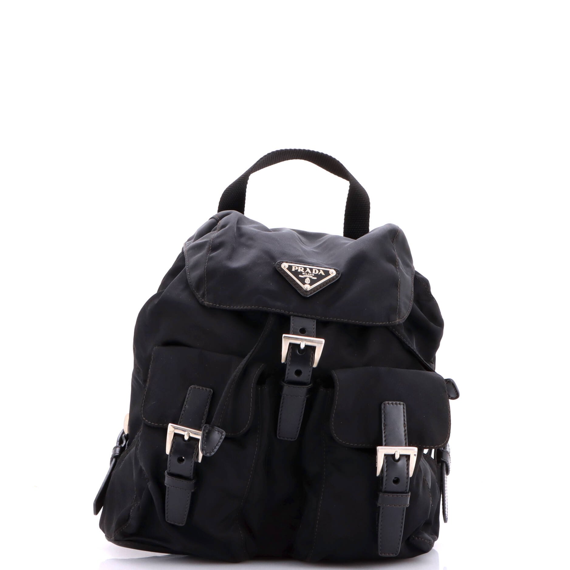 Double Front Pocket Backpack Tessuto Small