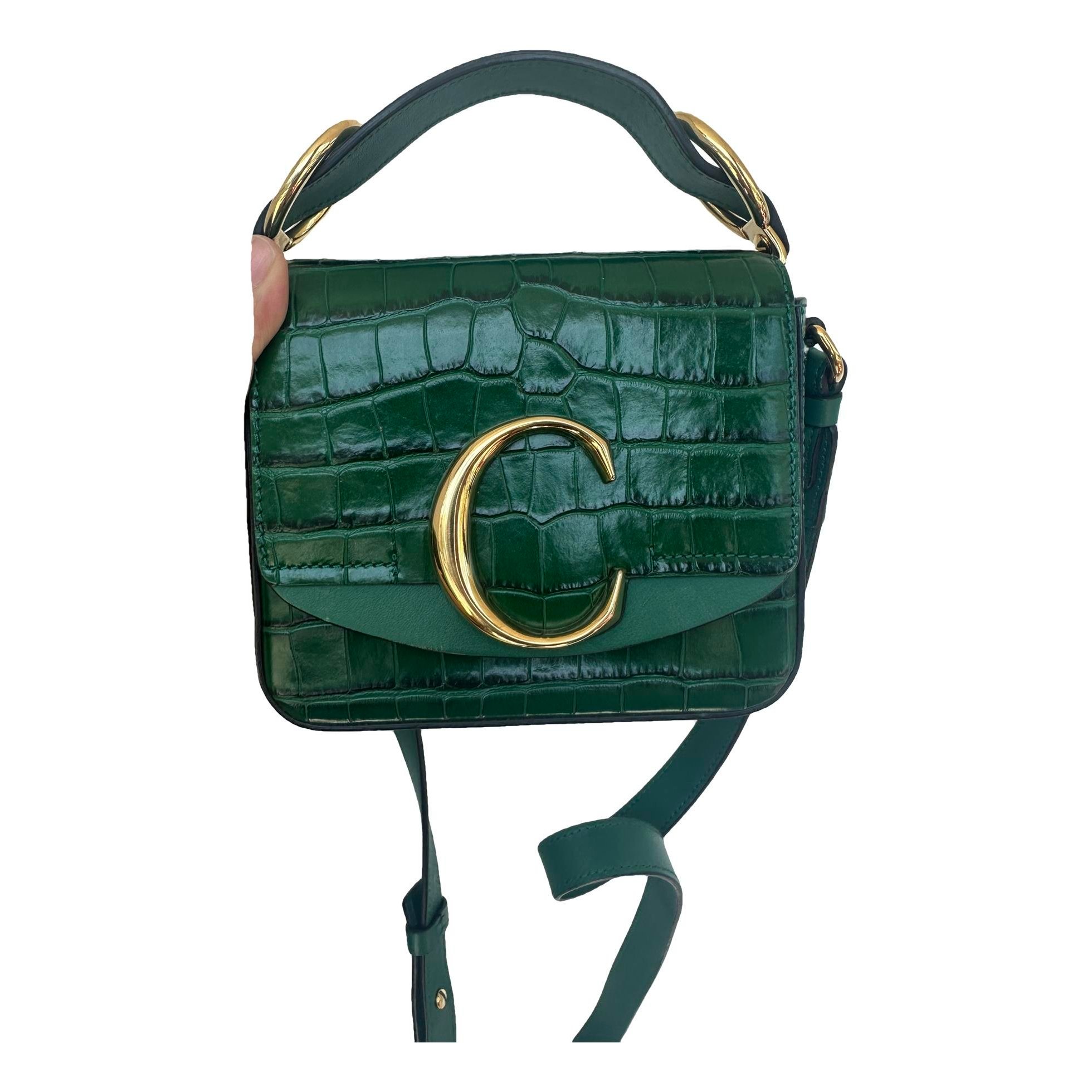 C leather handbag
