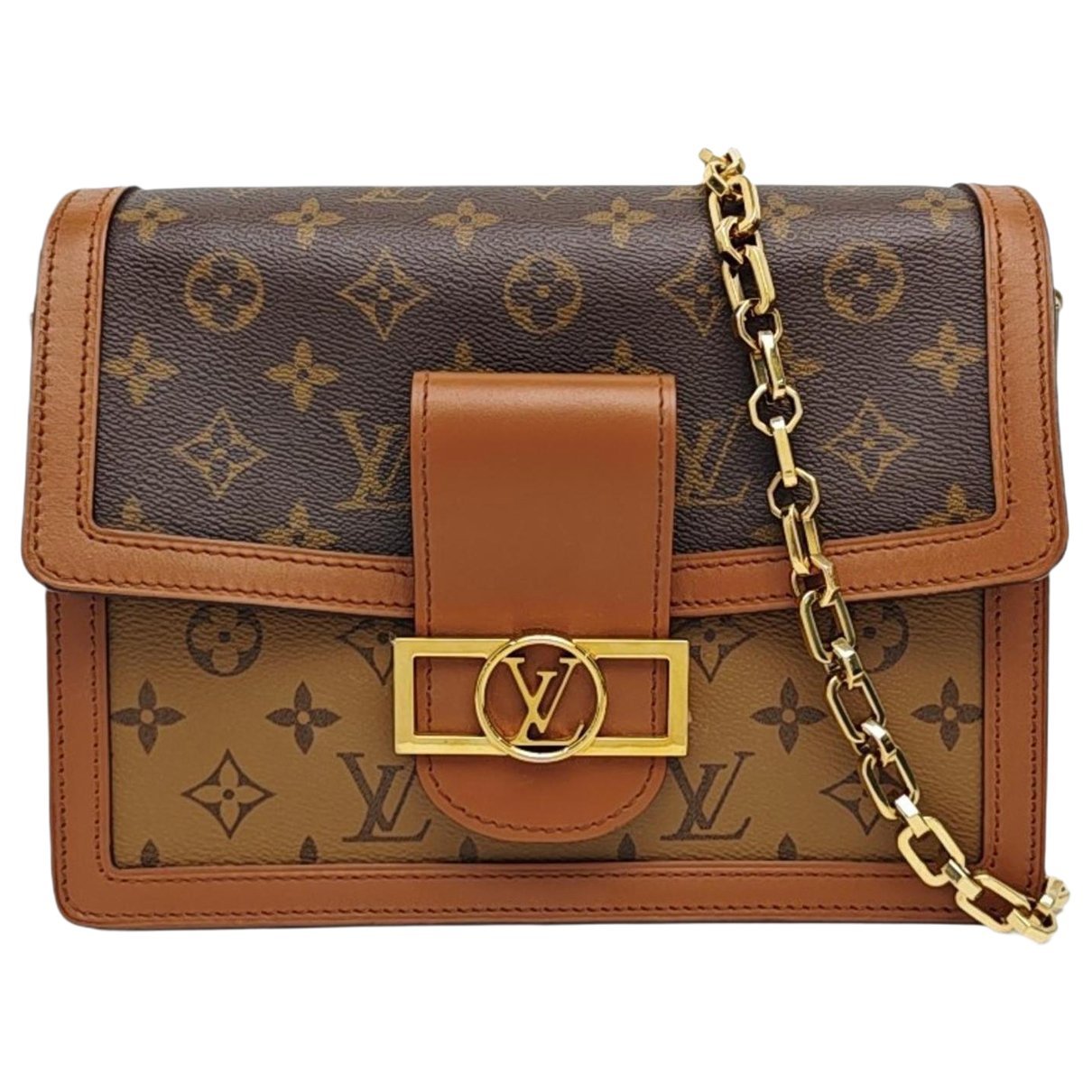 Dauphine leather handbag