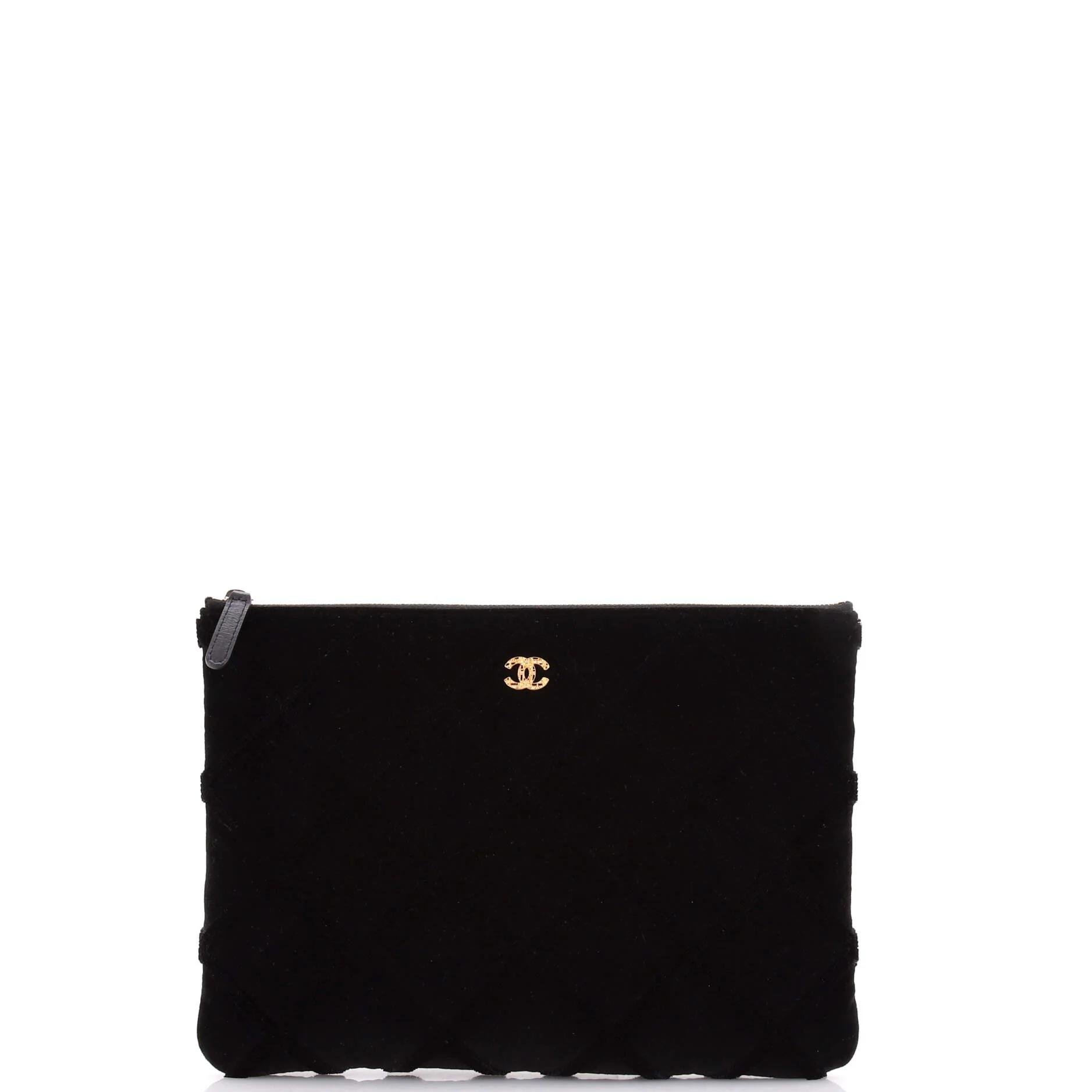 Velvet clutch bag