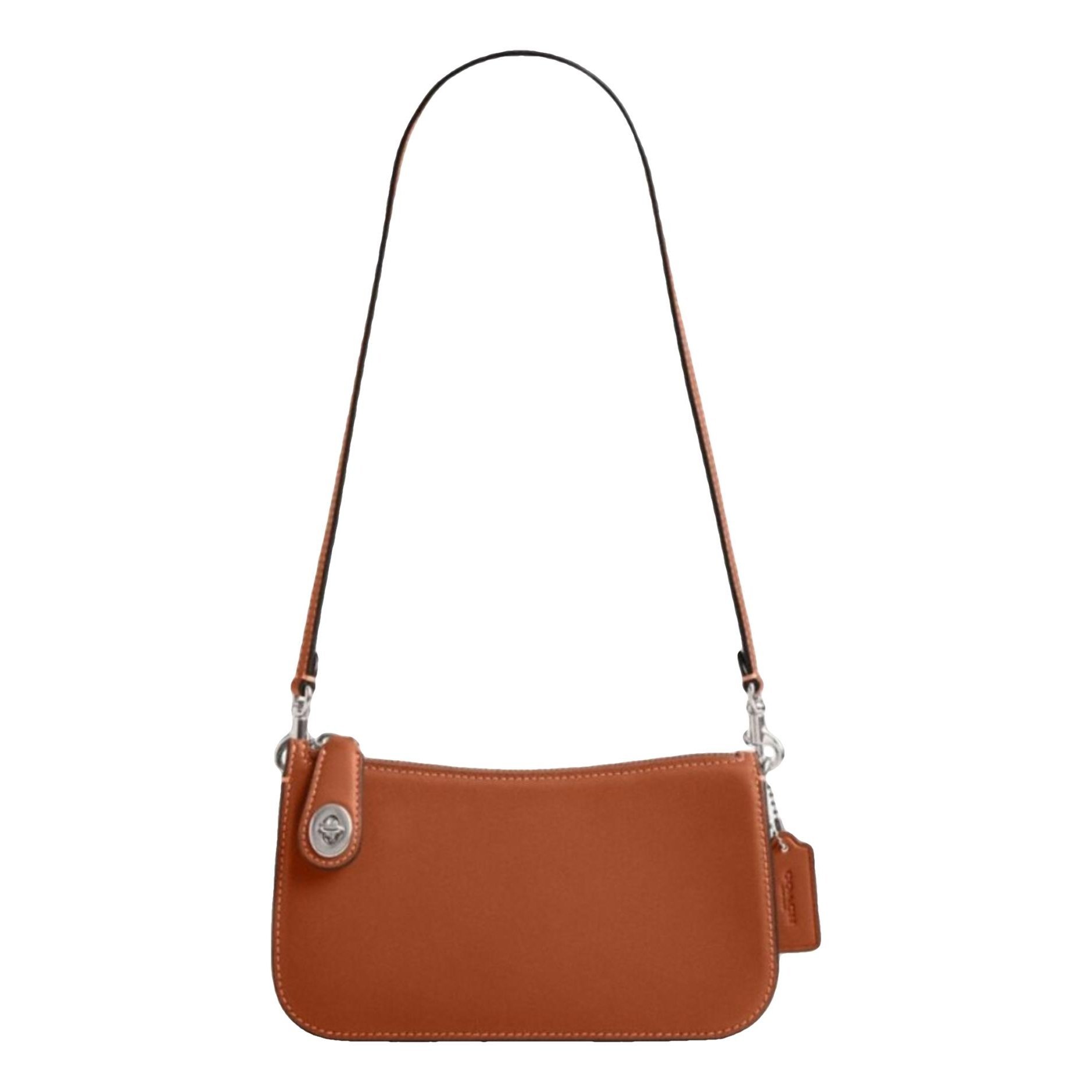 Leather clutch bag