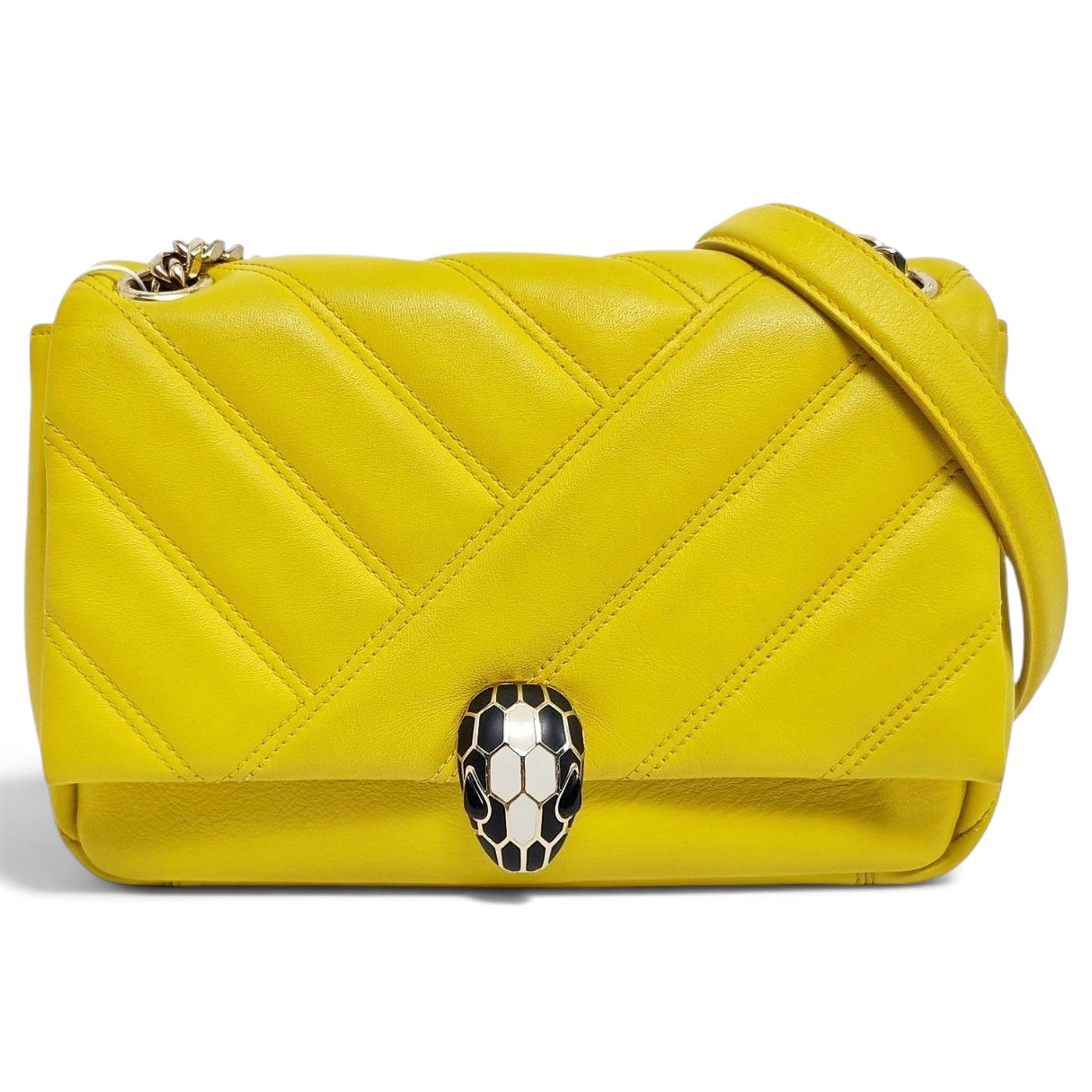 Serpenti leather handbag