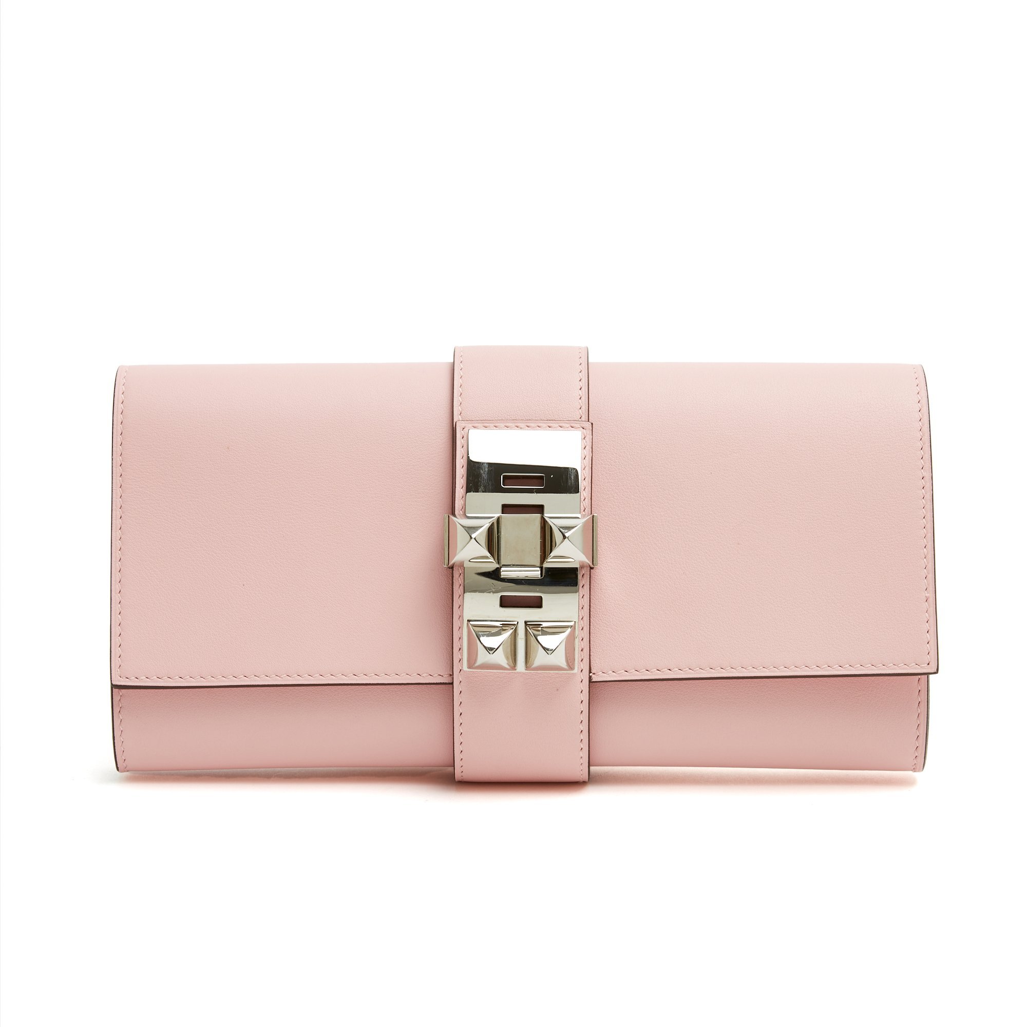 Médor leather clutch bag