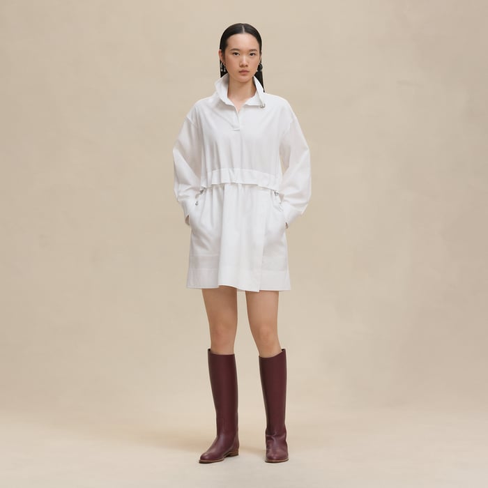 Blanc Short Polo Dress