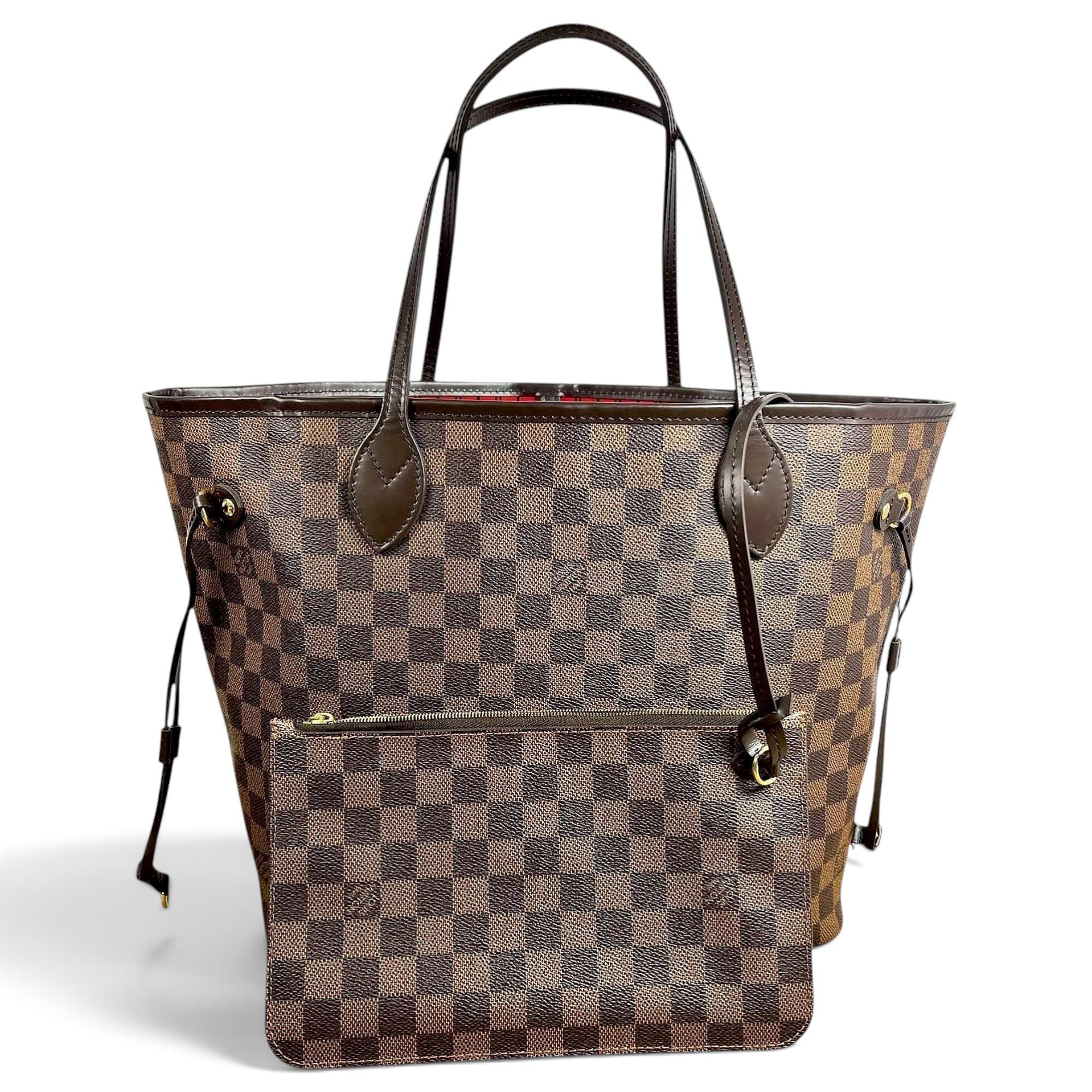 Louis Vuitton Neverfull leather handbag