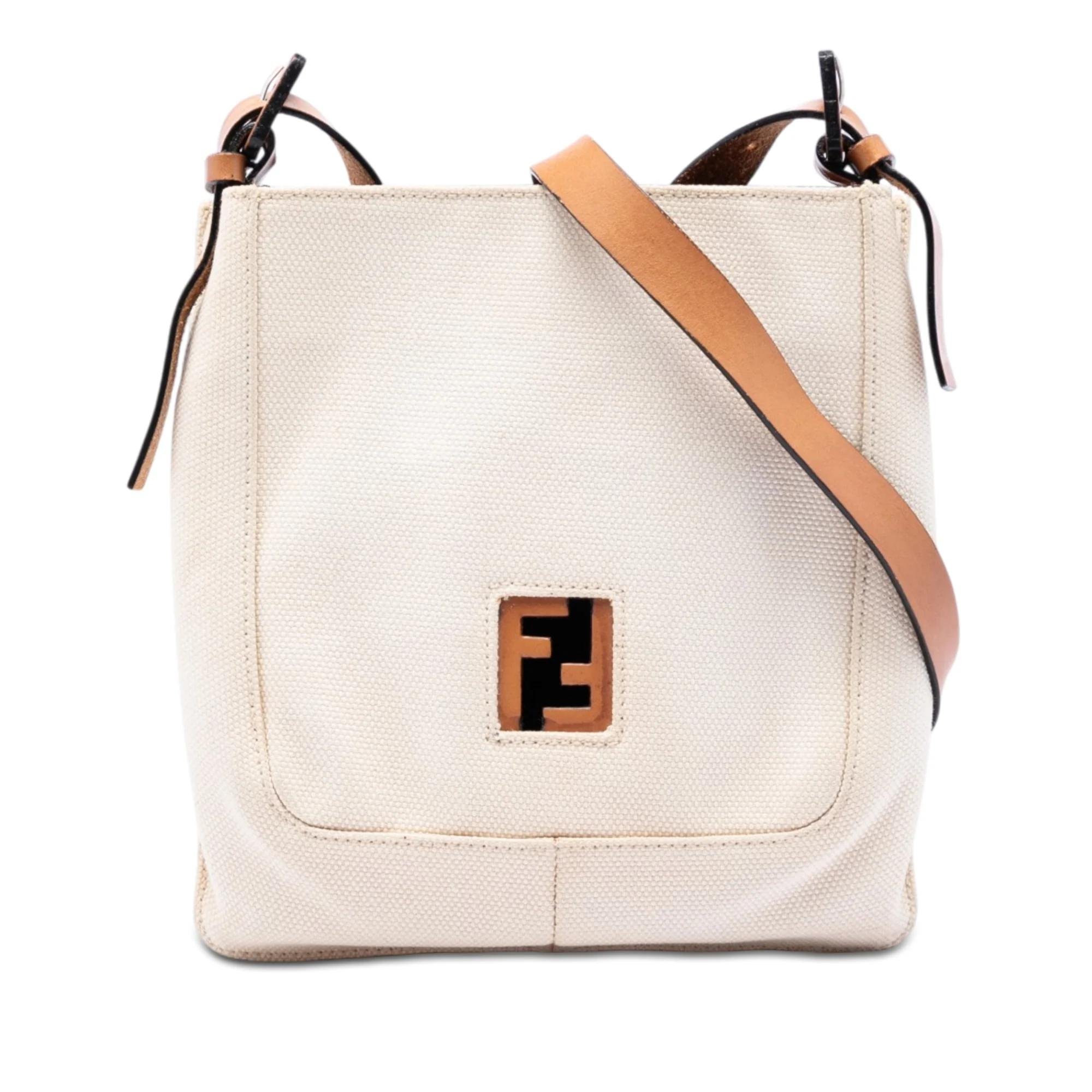 FF leather crossbody bag