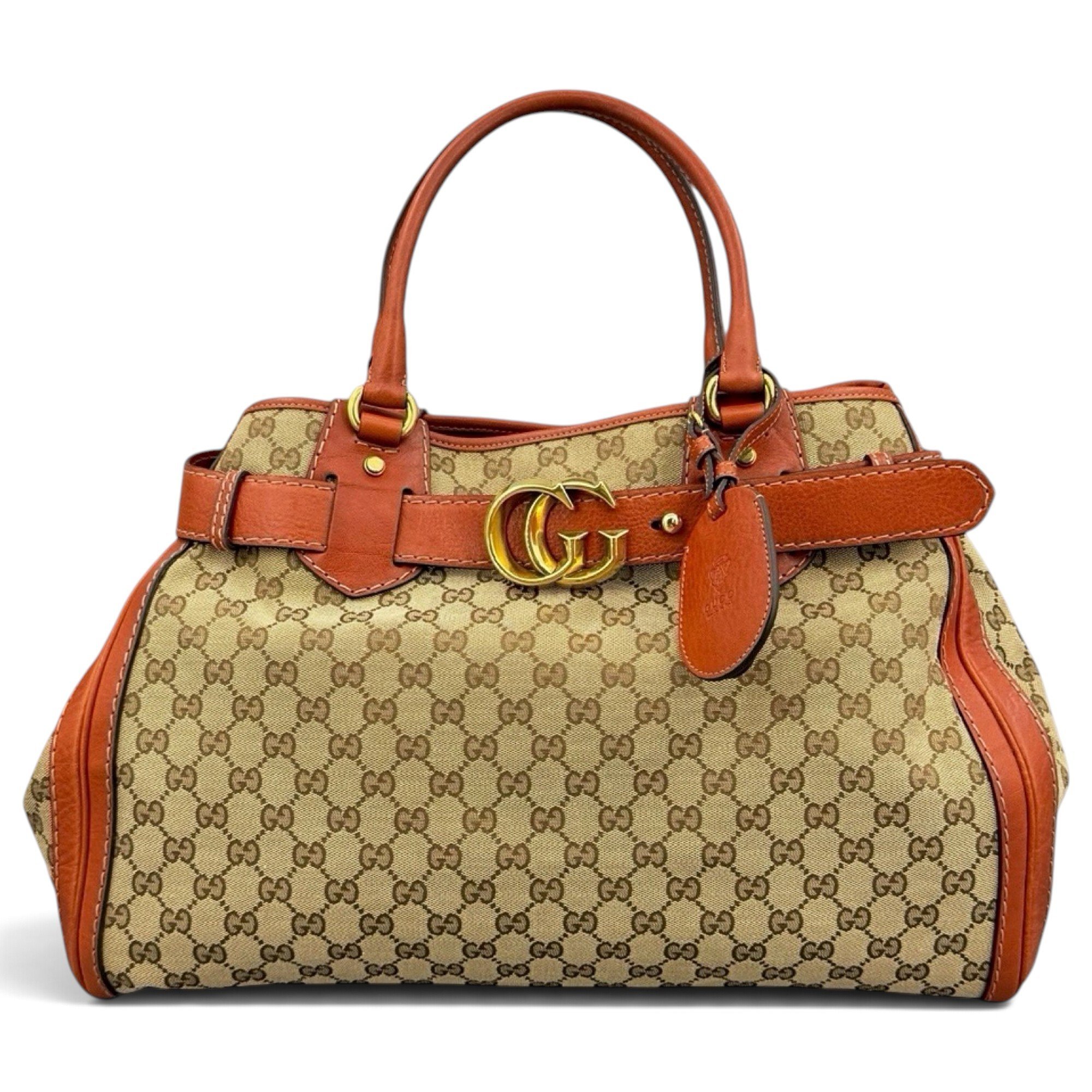 GG Running leather handbag
