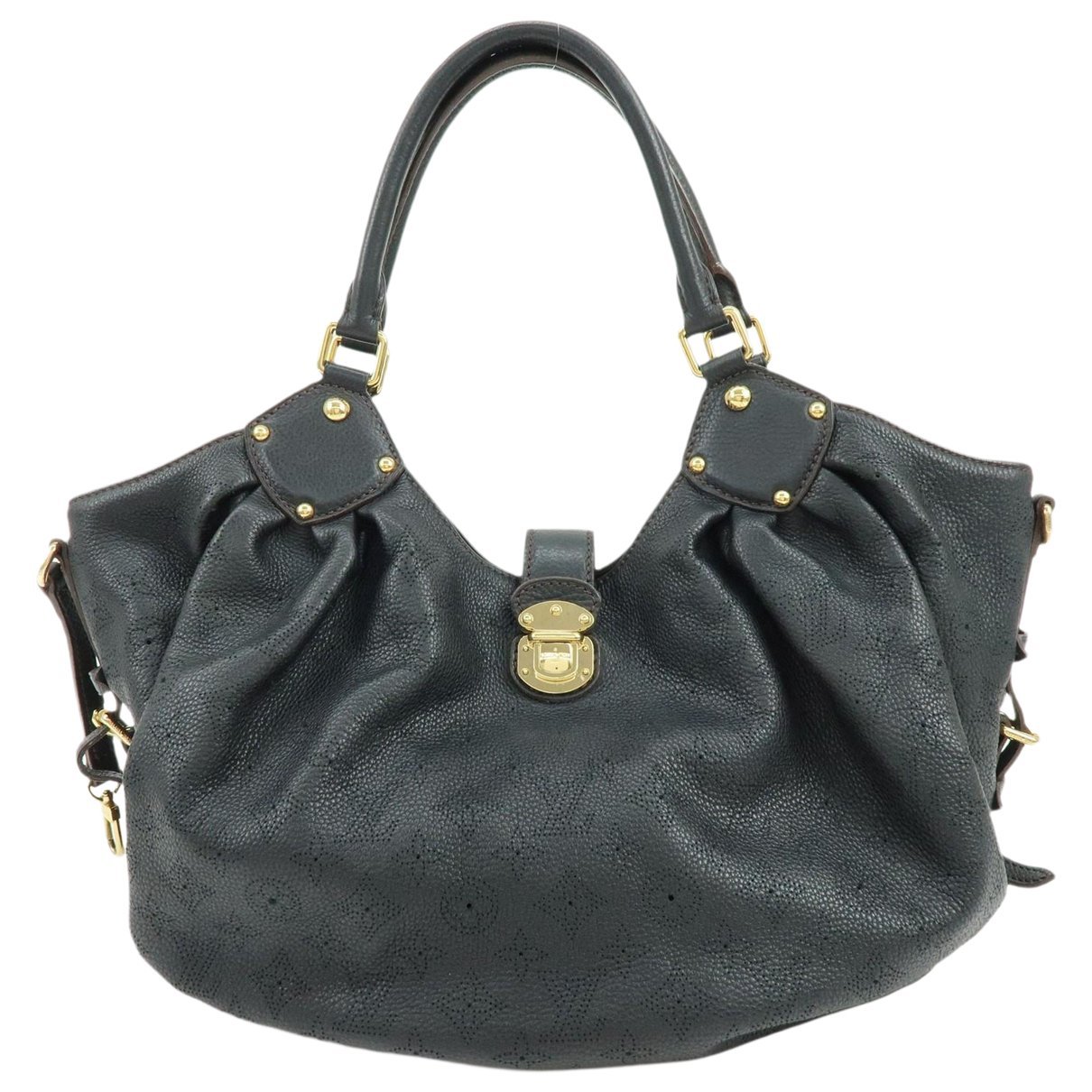 Flower Hobo leather handbag