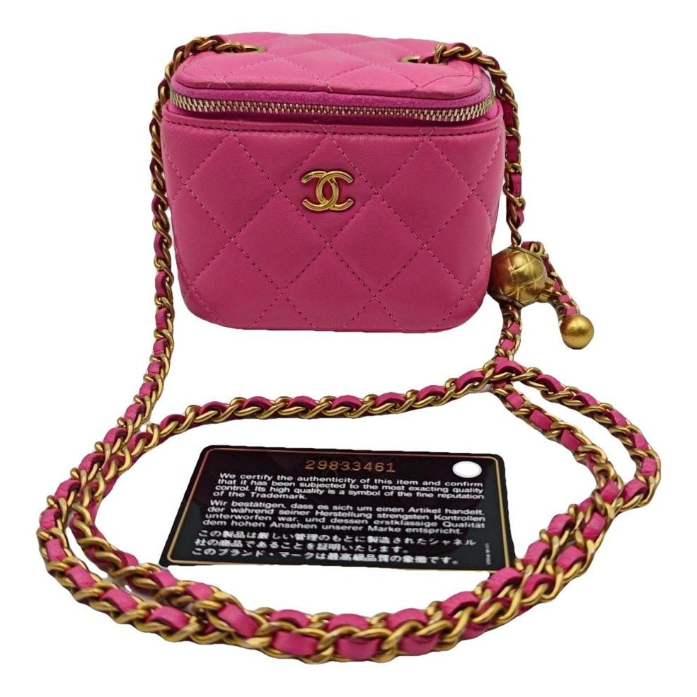 Trendy CC Vanity leather handbag