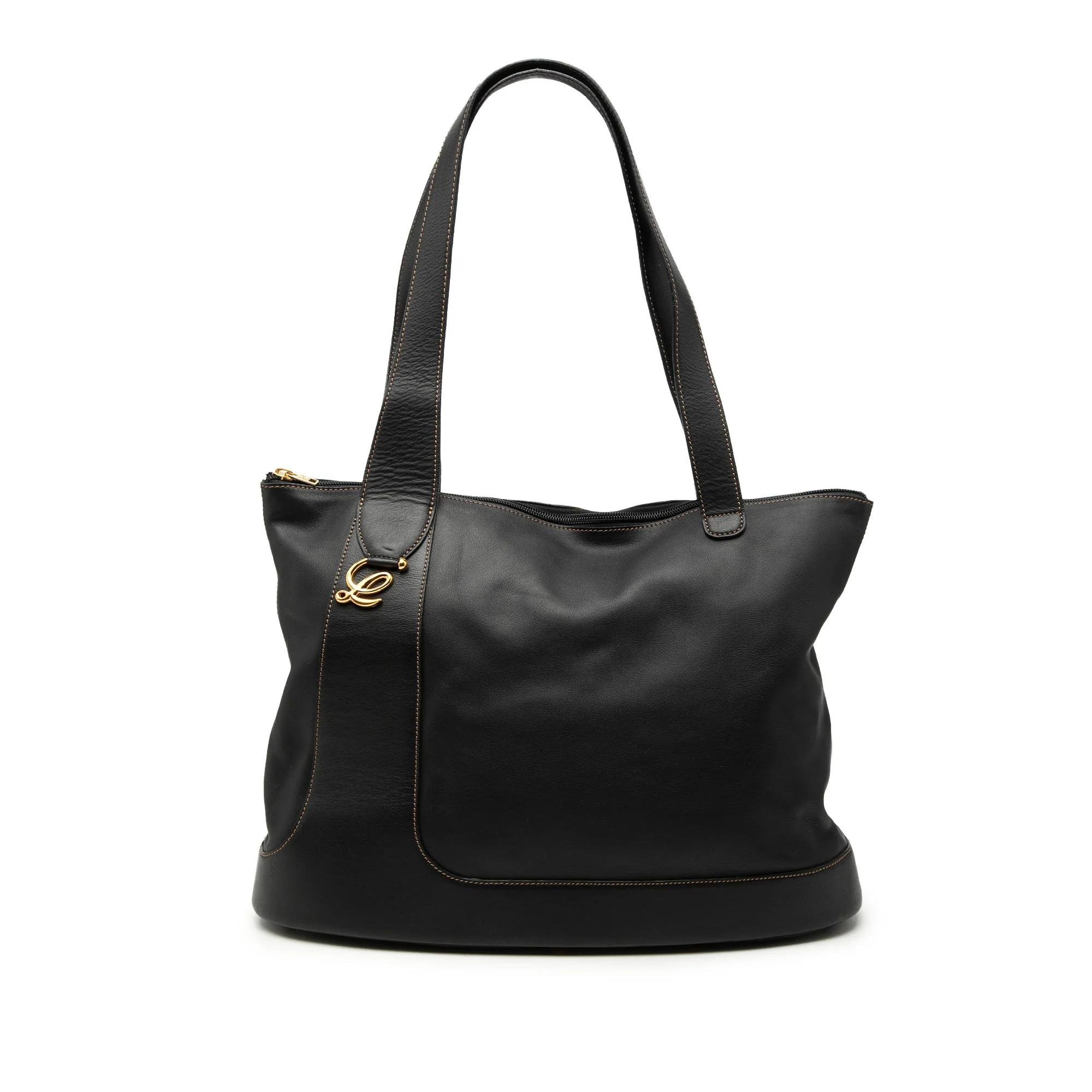 Anagram leather tote